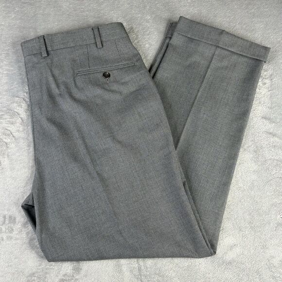 Polo‎ Ralph Lauren Dress Pant Mens 36/30 Gray Pleated cuffs - Picture 1 of 11